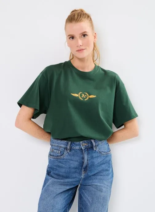      47 BRAND 47 TEE MLB OAKLAND ATHLETICS SKY HIGH DROPSHOULDER  GROEN   