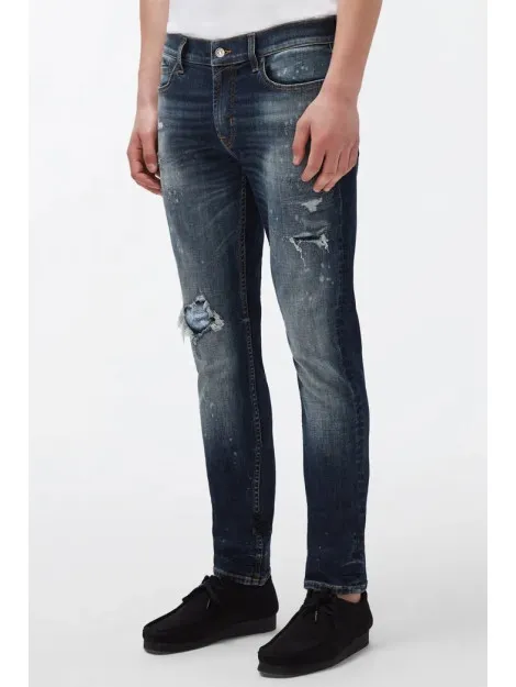 7 For All Mankind Slimmy tapered stretch tek downtown indigo dark