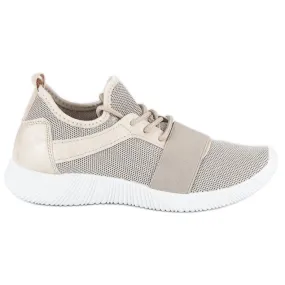 Beige instapschoenen