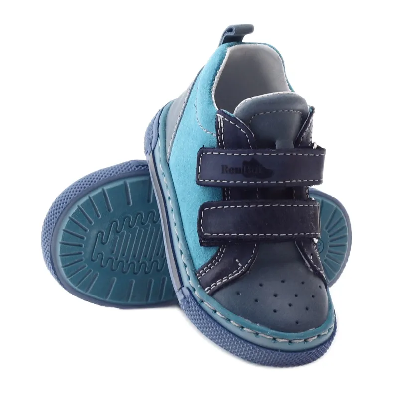 Booties jongens kinderschoenen Ren But 1429 blauw veelkleurig