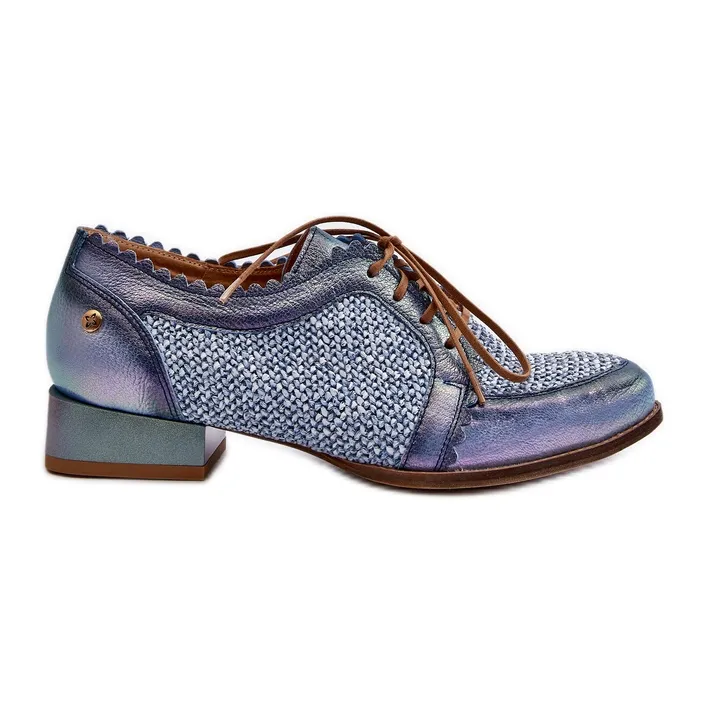 DAMES VETERSCHOENEN NATUURLIJK LEER MACIEJKA 0645206 BLAUW