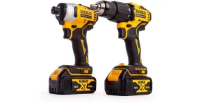 DeWALT Combiboormachine + slagschroevendraaier Twinpack DCK2062M2T