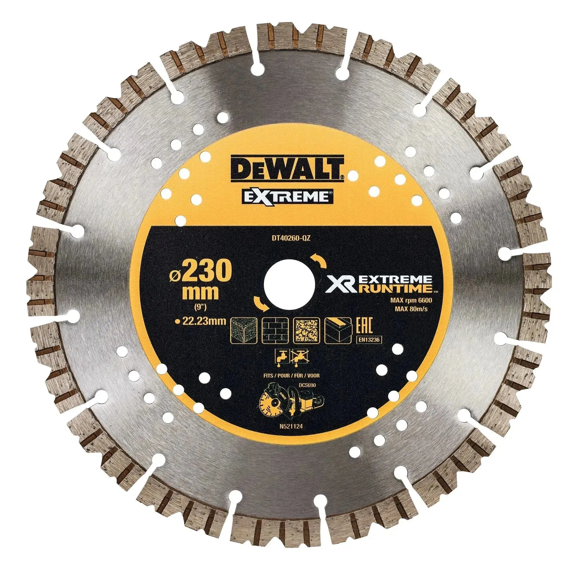 DeWALT DT40260 Diamantzaagblad 230x22mm