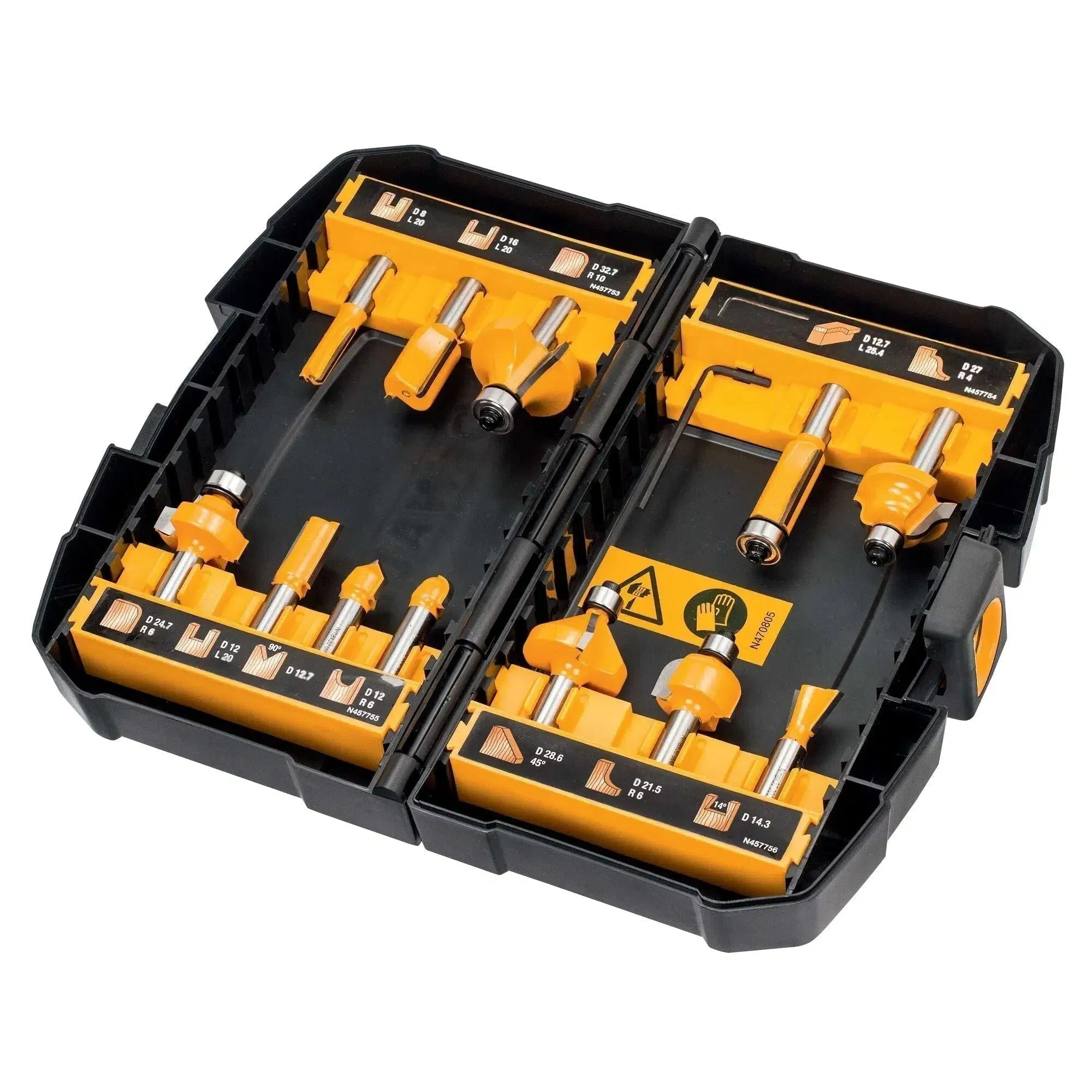 DEWALT DT90016 FREZENSET 12DLG.