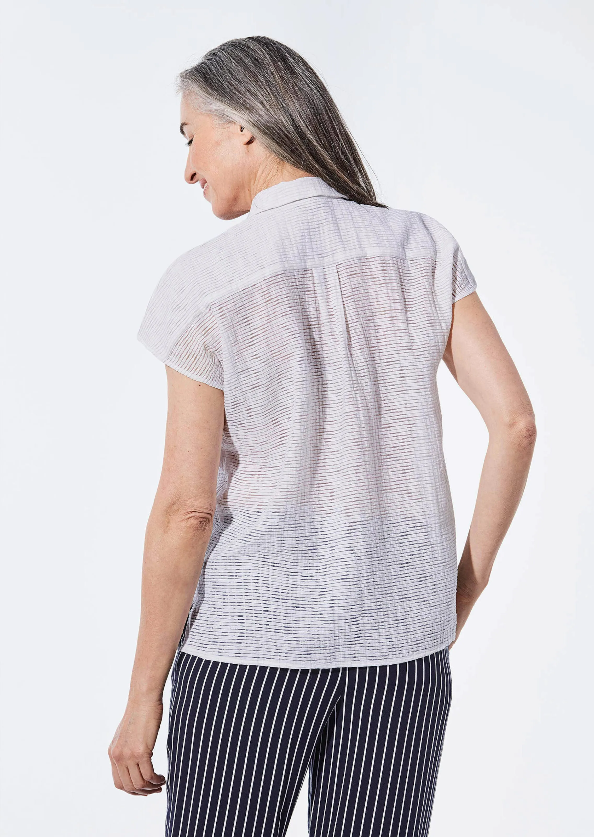 Goldner Blouse met etskant