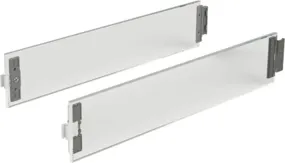 HETTICH, LADESYSTEEM ARCITECH, SET DESIGNSIDE GLAS,  350 MM, (186/ 94, 218/126)