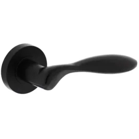 Intersteel George deurkruk op rozet ø 53 x 8 mm zwart