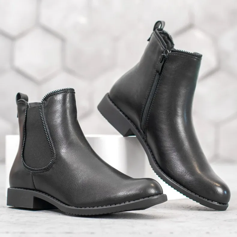 J. Star Laarzen Chelsea boots zwart