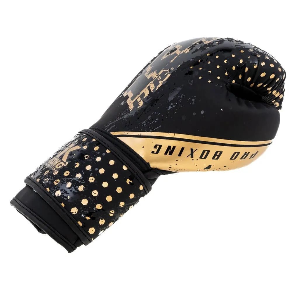 KING KPBBG HEXAGON 2 (KICK)BOKSHANDSCHOENEN ZWARTGOUD (KIDS)
