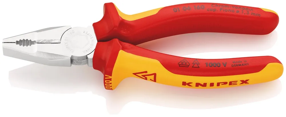 KNIPEX KOMBITANG 0106 160MM VDE GEISOLEERD