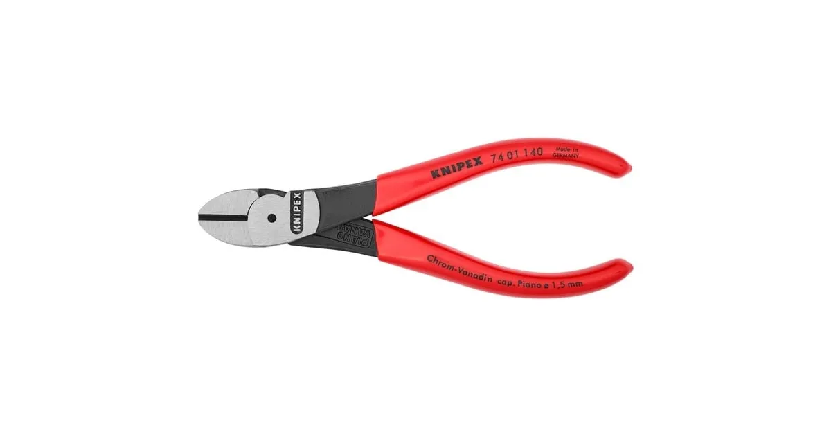 KNIPEX KRACHTZIJSNIJTANG 74 01 140 KNIPTANG (ROOD)