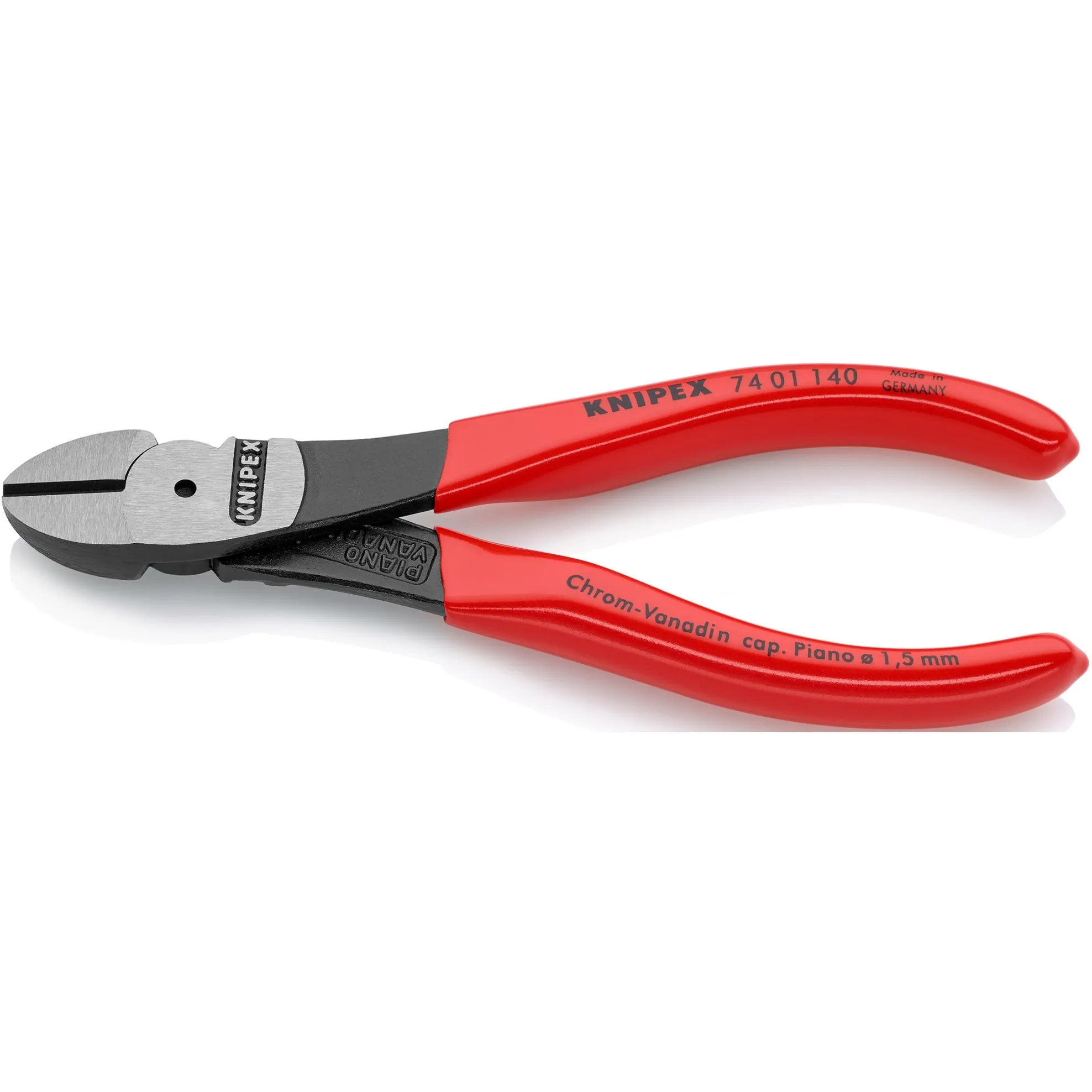 KNIPEX KRACHTZIJSNIJTANG 74 01 140 KNIPTANG (ROOD)