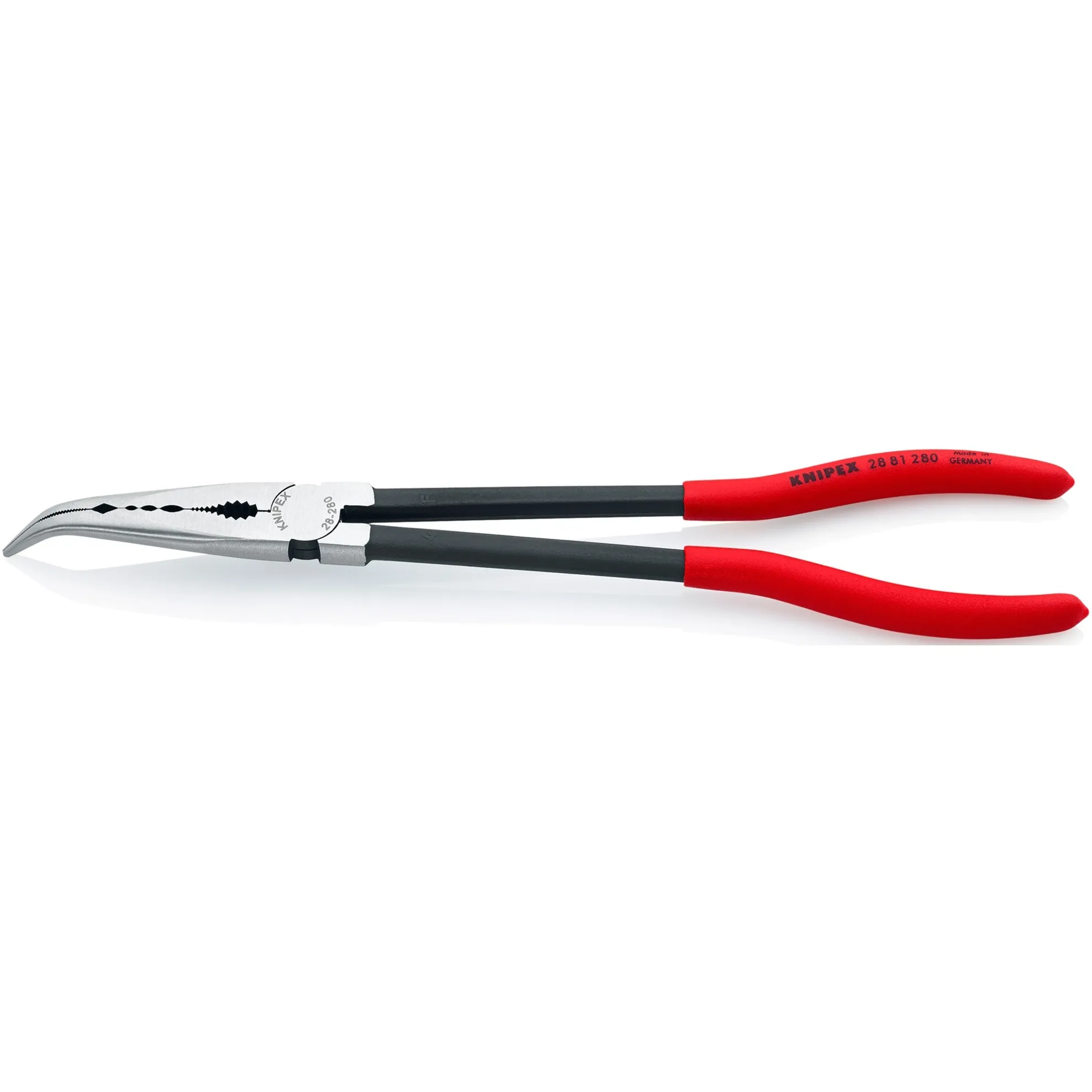 KNIPEX Montagetang gebogen 2881280 grijptang (Rood/zwart)