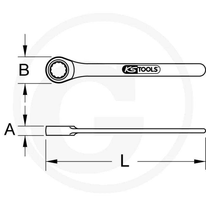 KS TOOLS EDELSTAHL EINRINGSCHLüSSEL, 30MM  EXTREME INTERKRISTALLINE KORROSIONS UND OXIDATIONSBESTäNDIGKEIT