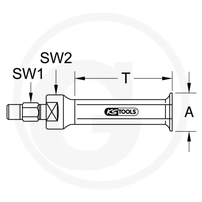 KS TOOLS PRECISIEBINNENTREKKER, 15  20 MM, 60 MM WERKDIEPTE