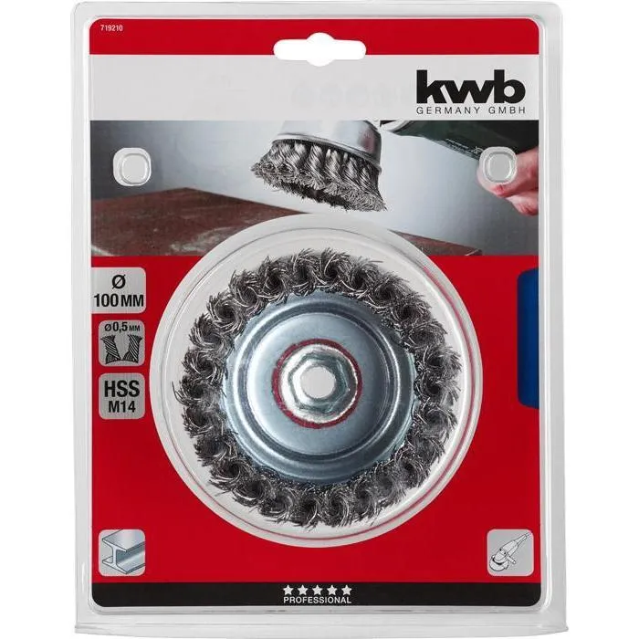 KWB AGGRESSOFLEX KOMBORSTEL STAALDRAAD GEVLOCHTEN M14 X 100 MM.