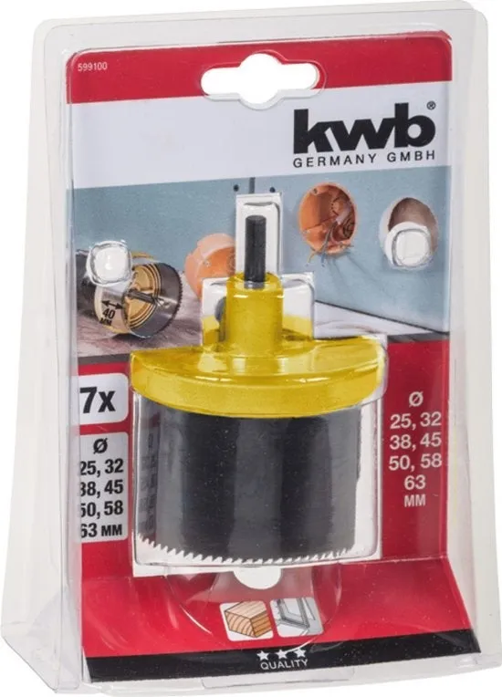 KWB GATENZAAG HSS BIMETAAL 2563 7KRANS 40 MM 599100