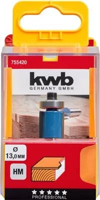 KWB KANTENFREES 13MM HM  MET 8MM STIFT  1 STUK