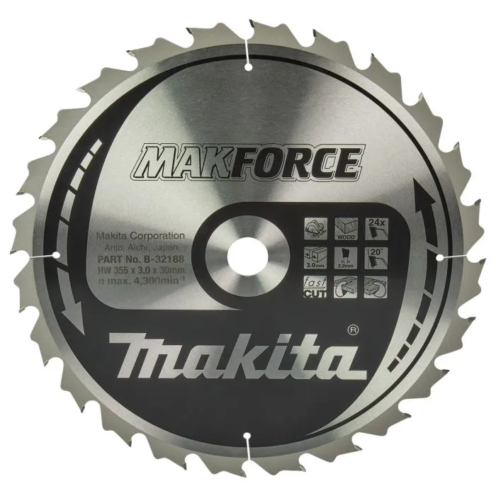 MAKITA B32188 CIRKELZAAGBLAD HOUT