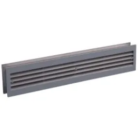 Nedco BV Deurventilatierooster 455x90mm PS, kunststof aluminium