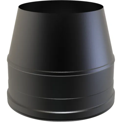 Nedco DW Ø 250 mm conisch eindstuk zwart