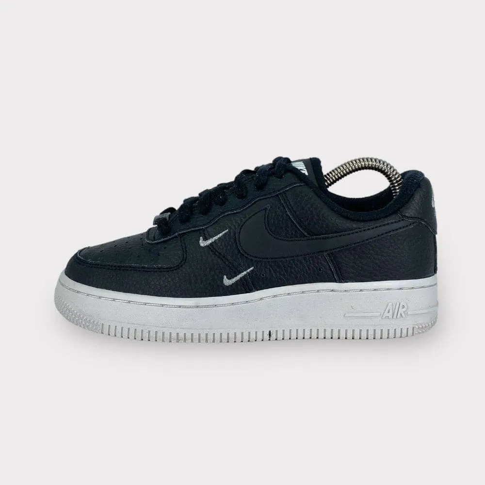 NIKE AIR FORCE 1 SWOOSHES 'BLACK' 