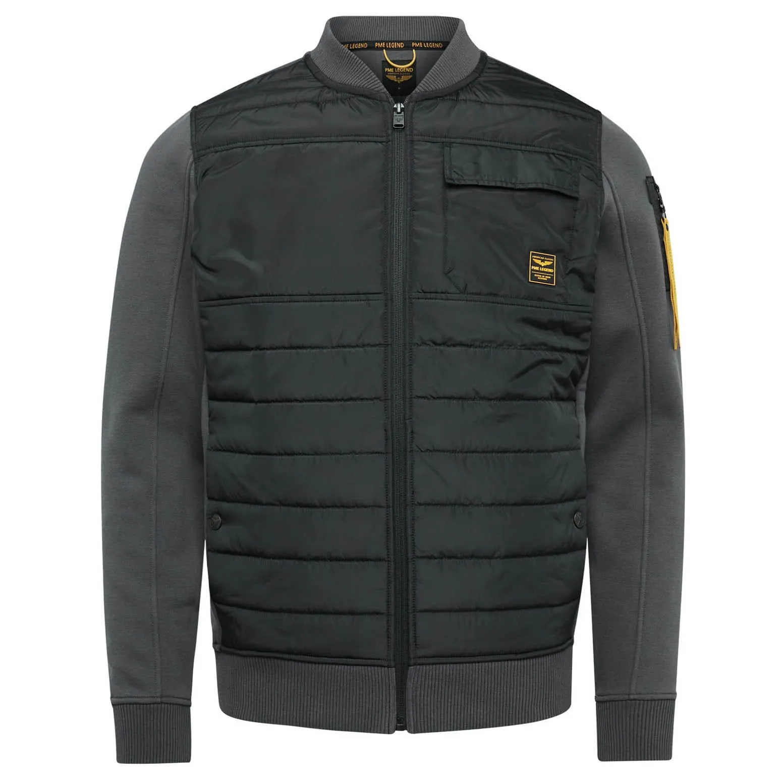 PME Legend Zip Jacket Sweat Mixed Padded