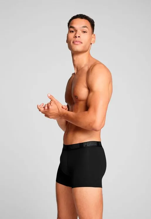 PUMA BOXERSHORTS EVERYDAY BASIC 2PACK BLACK / PHANTOM   
