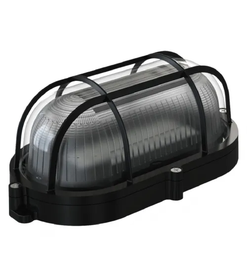 QL BULLIE OVAAL LED 7W IP65 ZWART