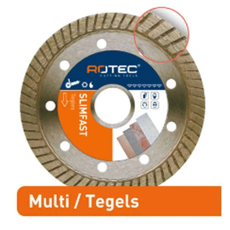 Rotec Diamantzaagblad 'SLIMFAST' ø115X1,2Xø22,2