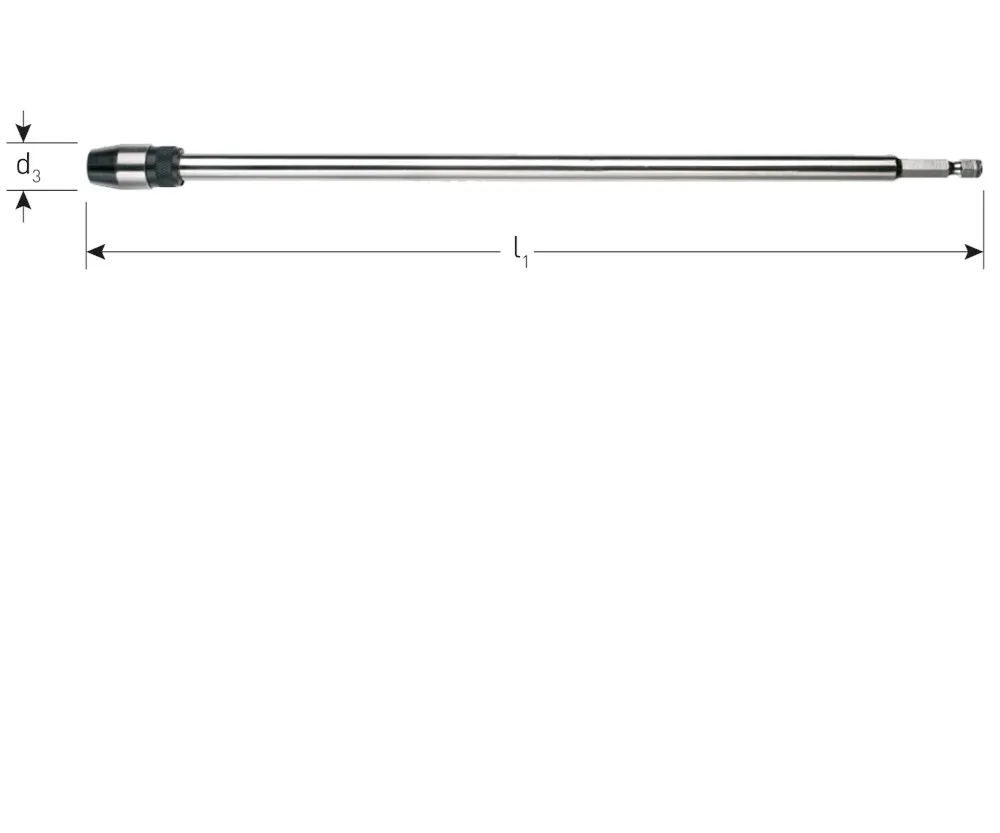 Rotec verlengstuk speedboor L=300, snelspan aansluiting
