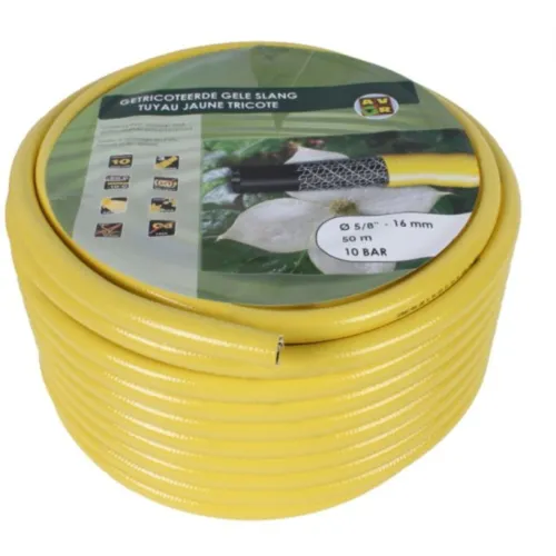 Talen Tools tuinslang high twist getricoteerd geel 5/8" rol  25 m