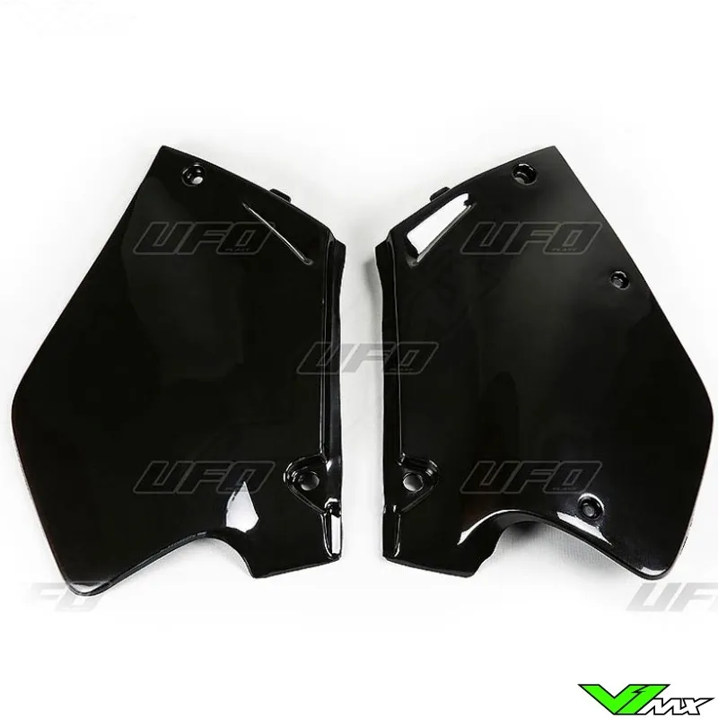 UFO ZIJNUMMERPLATEN ZWART  HONDA CR125 CR250