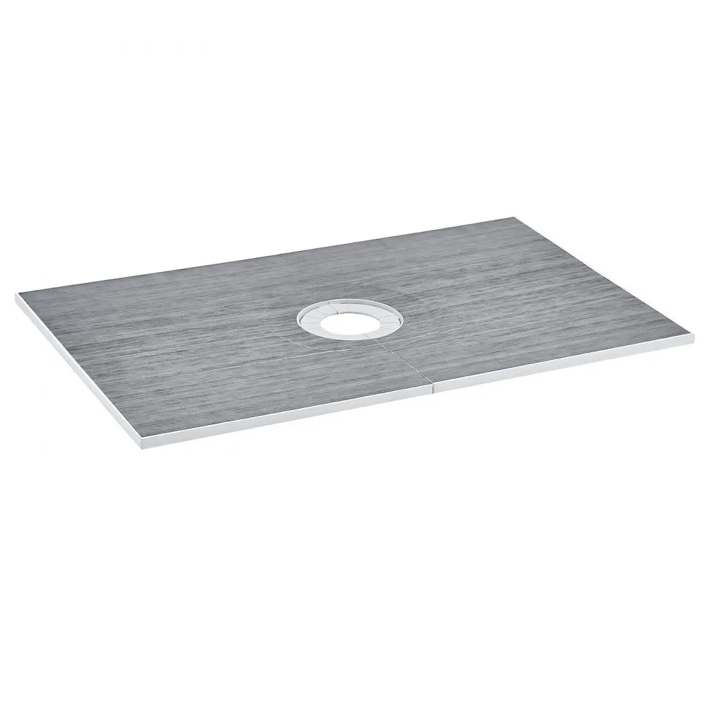 VEVOR DOUCHERANDSET, 1524 X 965 X 28 MM, GROTE DOUCHEBAKSET MET CENTRALE AFVOER, LICHTGEWICHT EPS DOUCHEINSTALLATIEKITS MET 2 W