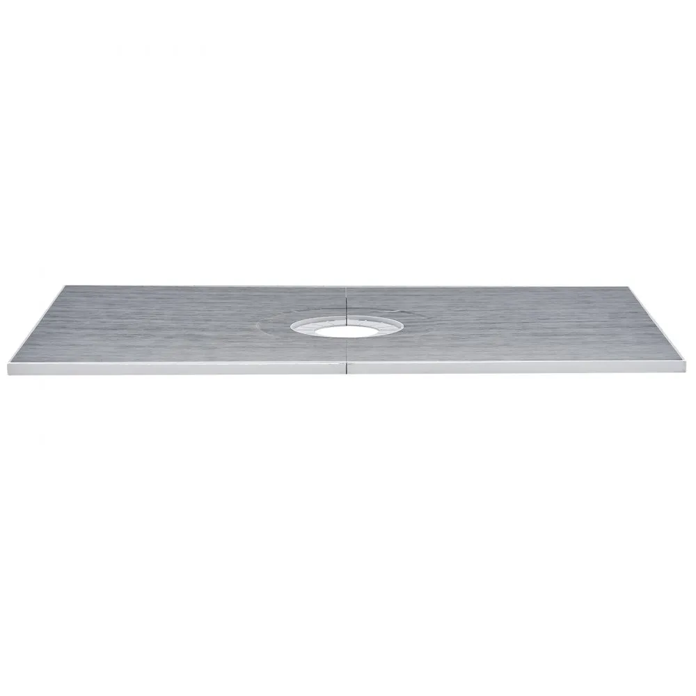 VEVOR DOUCHERANDSET, 1524 X 965 X 28 MM, GROTE DOUCHEBAKSET MET CENTRALE AFVOER, LICHTGEWICHT EPS DOUCHEINSTALLATIEKITS MET 2 W