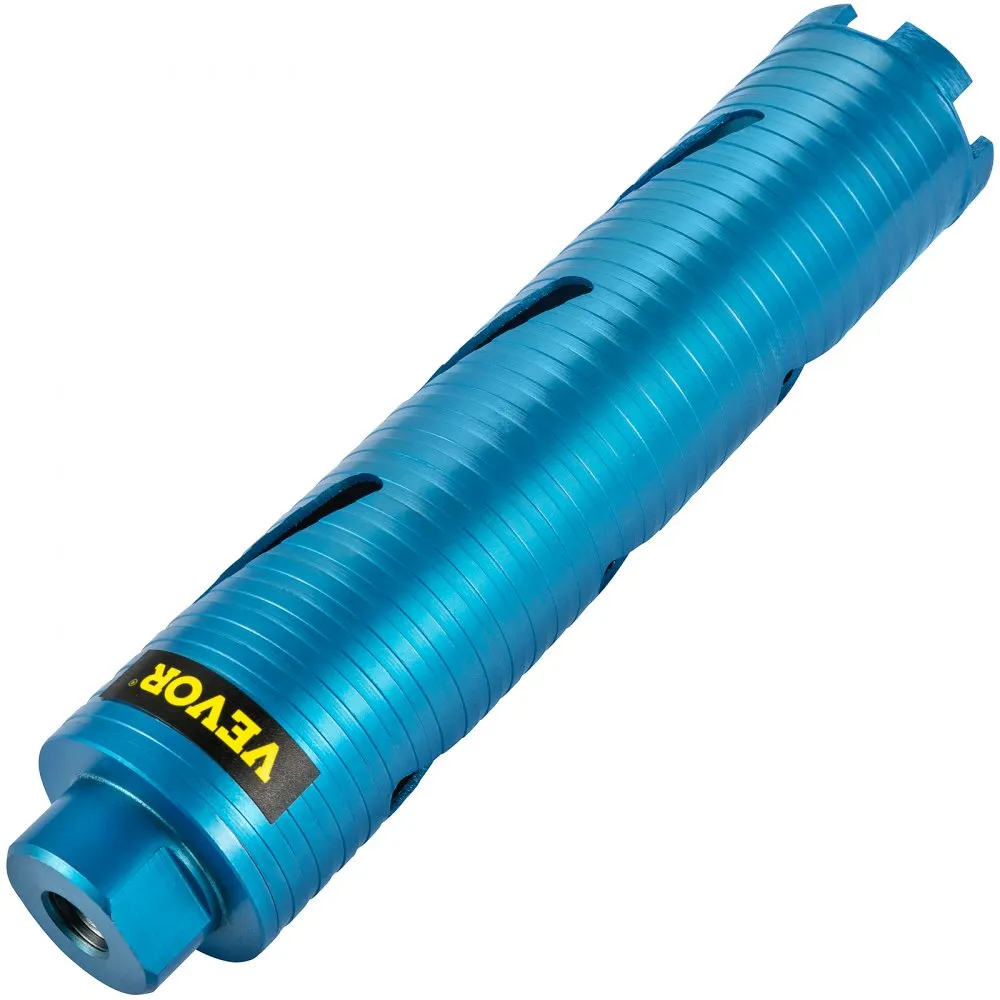 VEVOR KERNBOOR, 2,5"/63,5 MM DIAMETER, 5/8"11 DRAAD, 9,5"/241,3 MM DIEPTE, DIAMANTDROOGBOORGEREEDSCHAP MET GELEI