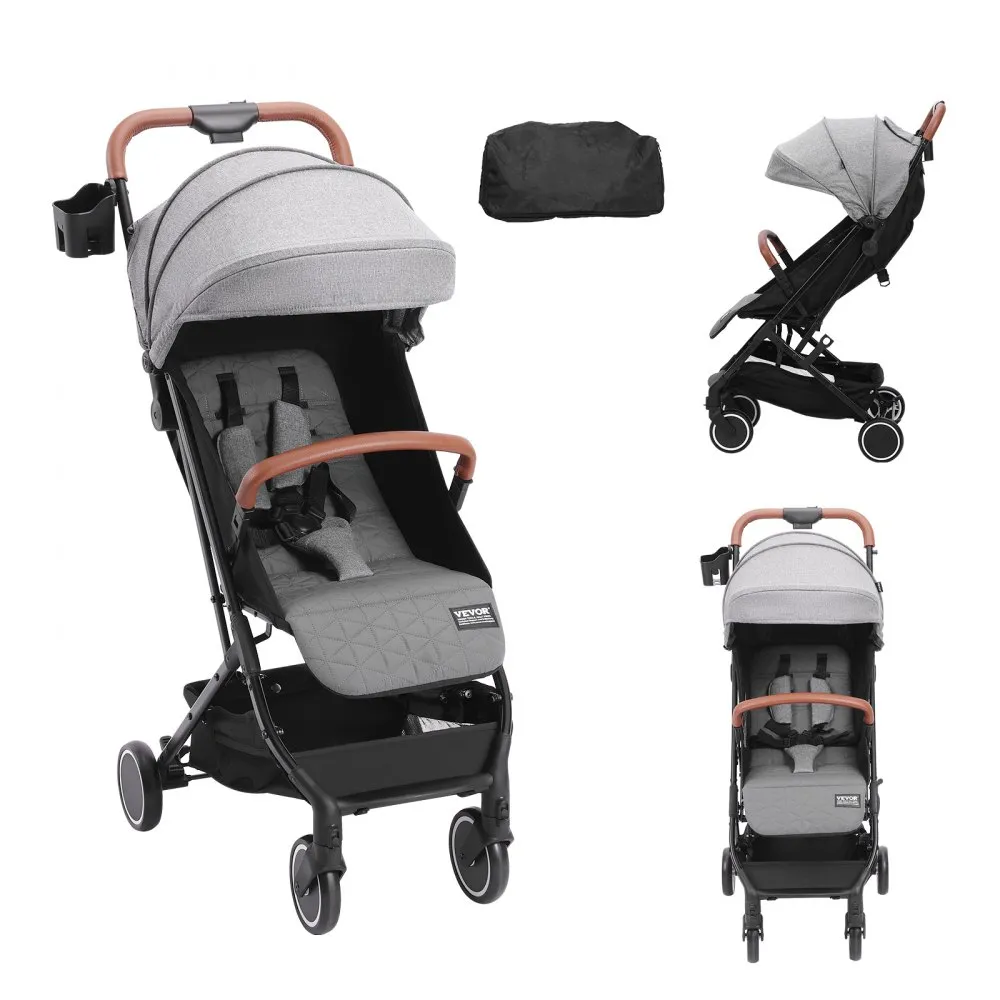 VEVOR KINDERWAGEN 71 X 44 X 107CM, MET 95°175° VERSTELBARE RUGLEUNING EN 0/90° VERSTELBARE VOETSTEUN EN ééNKLIK VOUWFUNCTIE, K