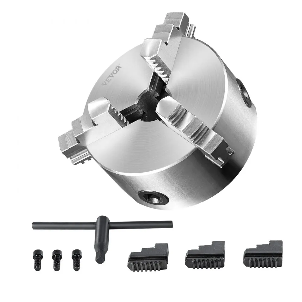 VEVOR KLAUWPLAAT K11100 100 MM DRIEKLAUWPLAAT HT300 MATERIAAL 3KLAUWPLAAT KLEMBEREIK 2100 MM 3KLAUWPLAAT, 20CR, ≥53HRC φ22 M