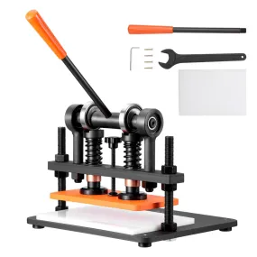 VEVOR leerponsmachine Handmatige leersnijmachine 28 x 14 cm, leer embossingmachine 1,5 t Zware leerponsmachine Geschikt voor lee