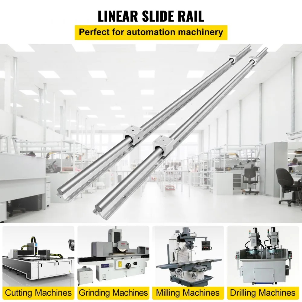 VEVOR Lineaire Schuifrail SBR20 CNC Lineaire Gids Manier Rail Kit 2200mm Lineaire Schuifgeleider Zijn Perfect Voor Uw Freesmachi
