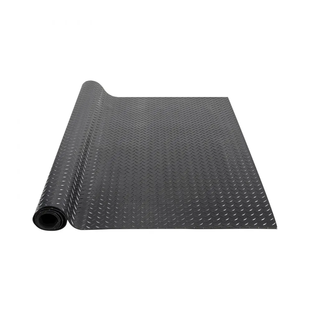 VEVOR rubberen mat 4625 x 1236 mm vloermat SBR rubberen vloerbedekking 3 mm dikke noppenmat diamant traanplaat vloermat antislip