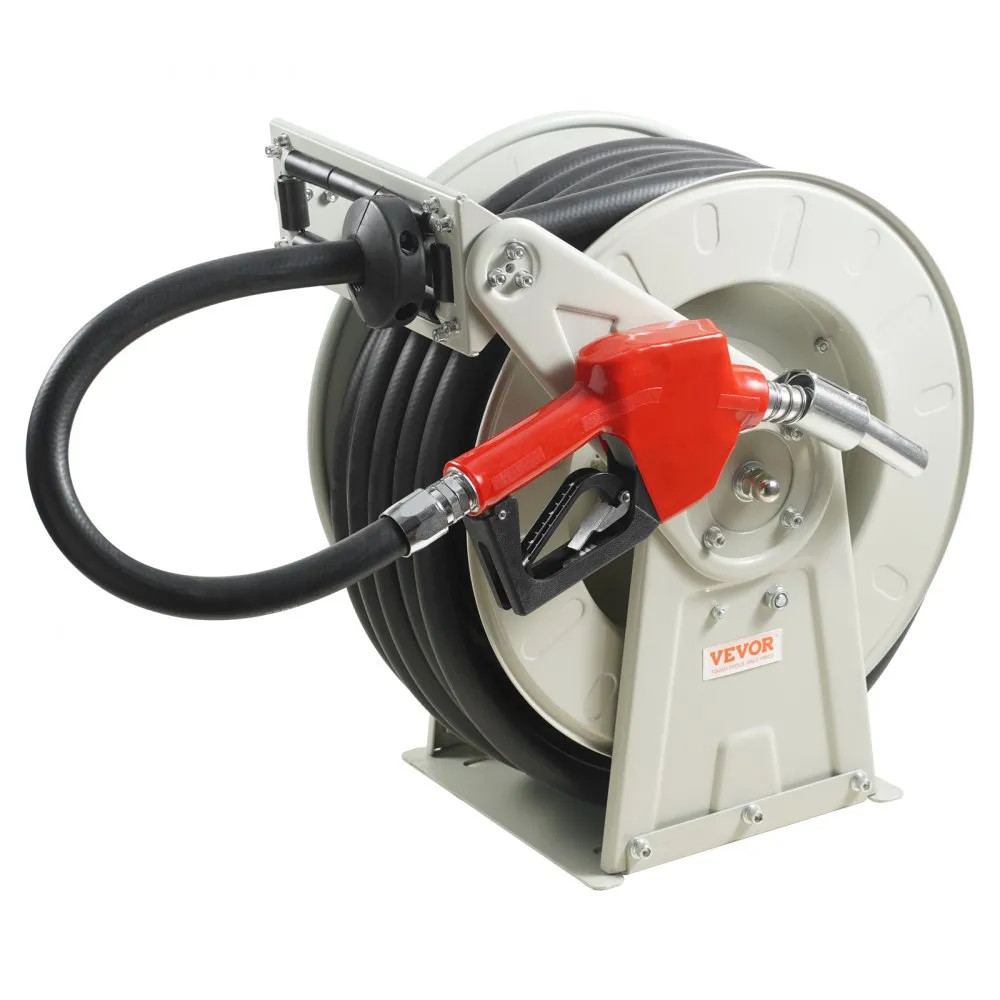 VEVOR slanghaspel 25,4 mm x 15,24 m slanghaspel luchtslanghaspel max. werkdruk 300 PSI persluchtslanghaspel dieselkerosine voor 