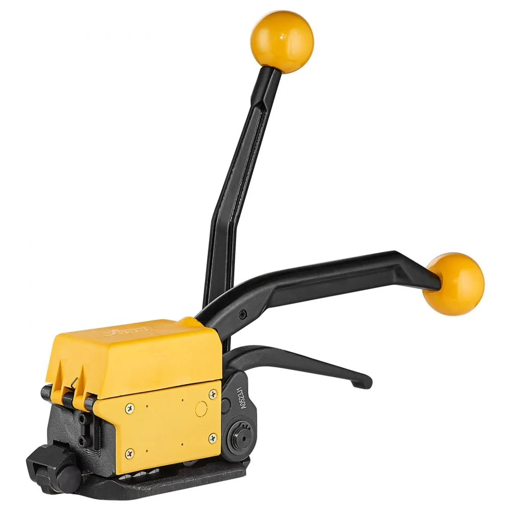 VEVOR STAALBANDAPPARAAT VOOR 1/2"3/4" BREEDTE, 3IN1 (SPANNER, CRIMPER, SNIJDER), HANDMATIGE TAPEVERPAKKINGSBANDMAC
