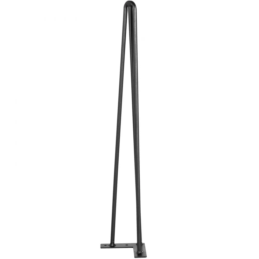 VEVOR Tafelpoten 4 st Tafelpoot Haarspeldpoten 66 cm 26 inch tafelpoten koolstofstaal haarspeldpoten zwart Diy bureau eettafel m