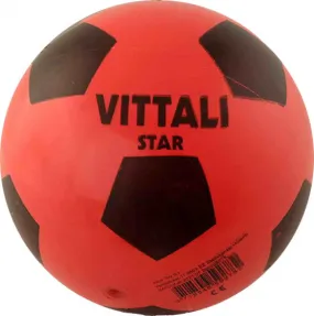 voetbal junior 18 cm rood