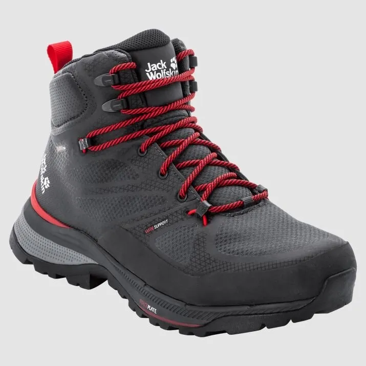Wandelschoen Jack Wolfskin Men Force Striker Texapore Mid Phantom Red