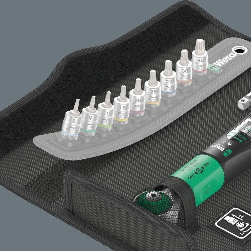 WERA 212 NM SAFETORQUE A 1 MOMENTSLEUTEL SET, 1/4"