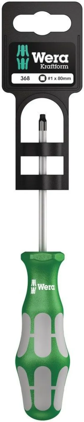 WERA 368 SB SCHROEVENDRAAIER VOOR BINNENVIERKANT-SCHROEVEN # 1X80MM - 100070