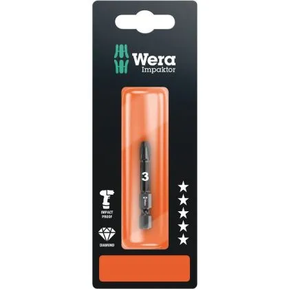 WERA 855/4 IMP DC SB IMPAKTOR BITS POZIDRIV PZ 3X50MM  073962