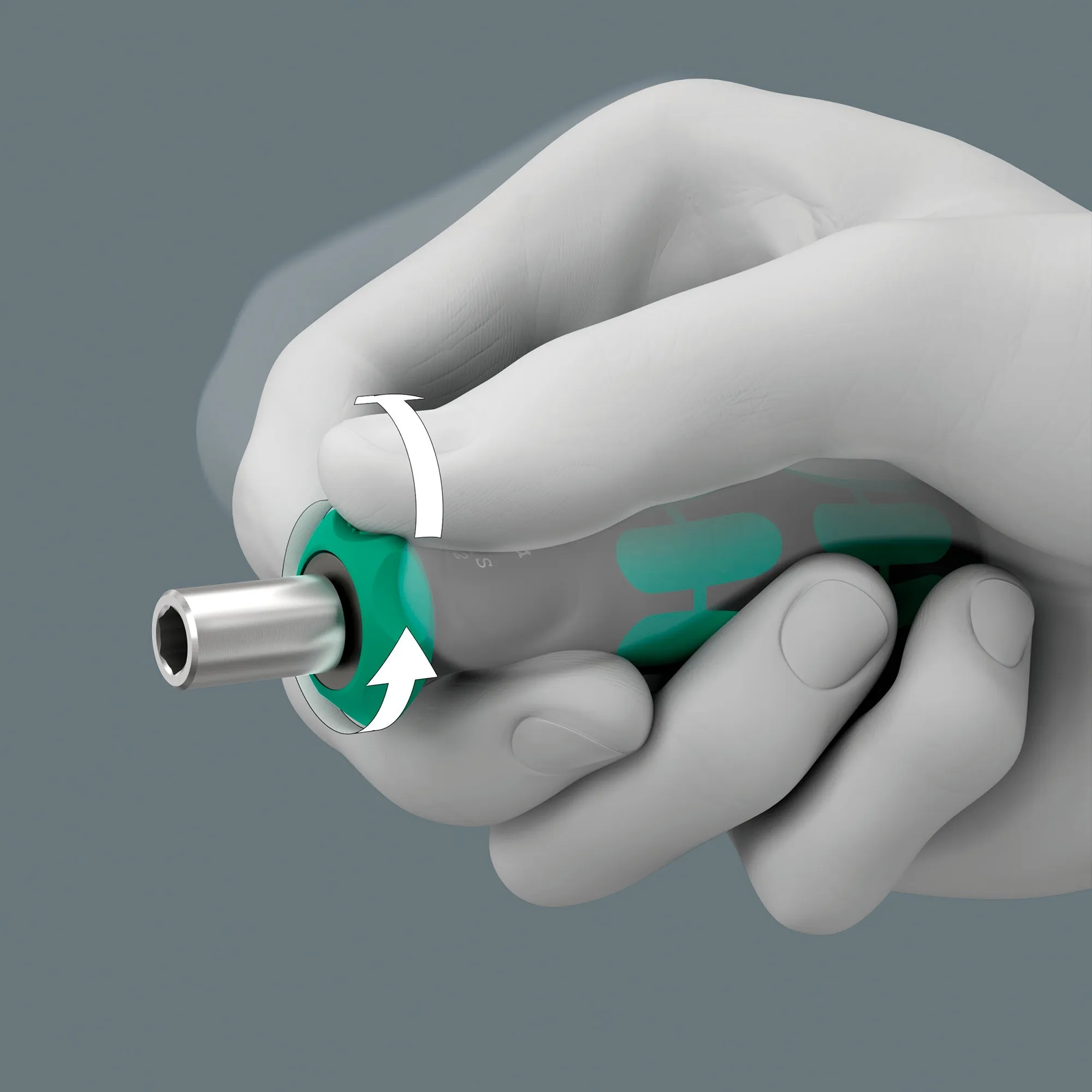 Wera Kraftform Kompakt 838 RA S Imperial Set 1 bitset (Zwart/groen, 14‑delig)